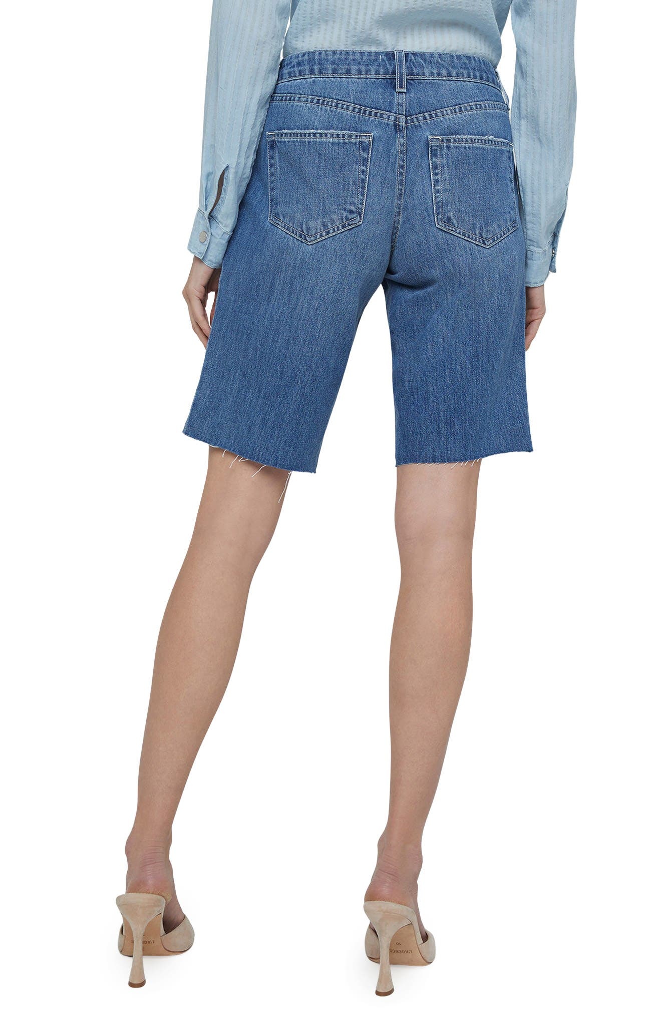L'AGENCE Elsie Low Rise Bermuda Shorts in Woodrow at Nordstrom - 2