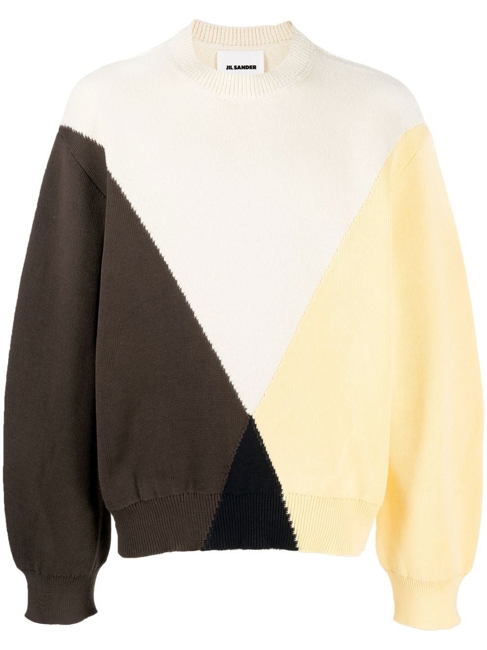 colour-block jumper - 1