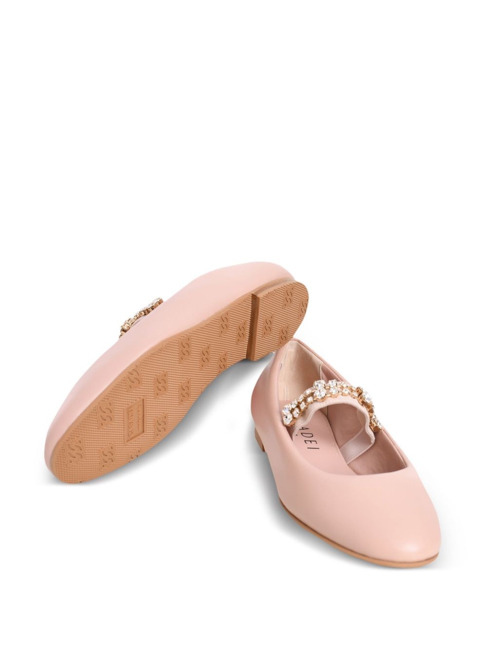 crystal-embellished ballerina shoes - 5
