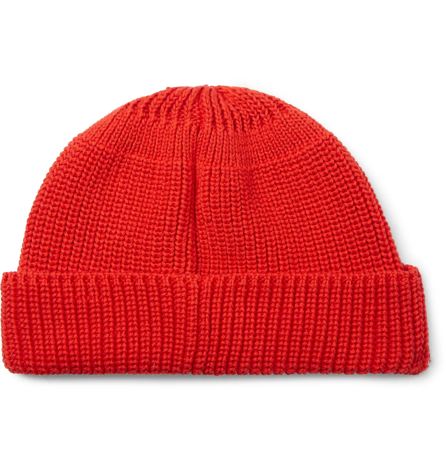 Logo-Embroidered Cable-Knit Cotton Beanie - 4