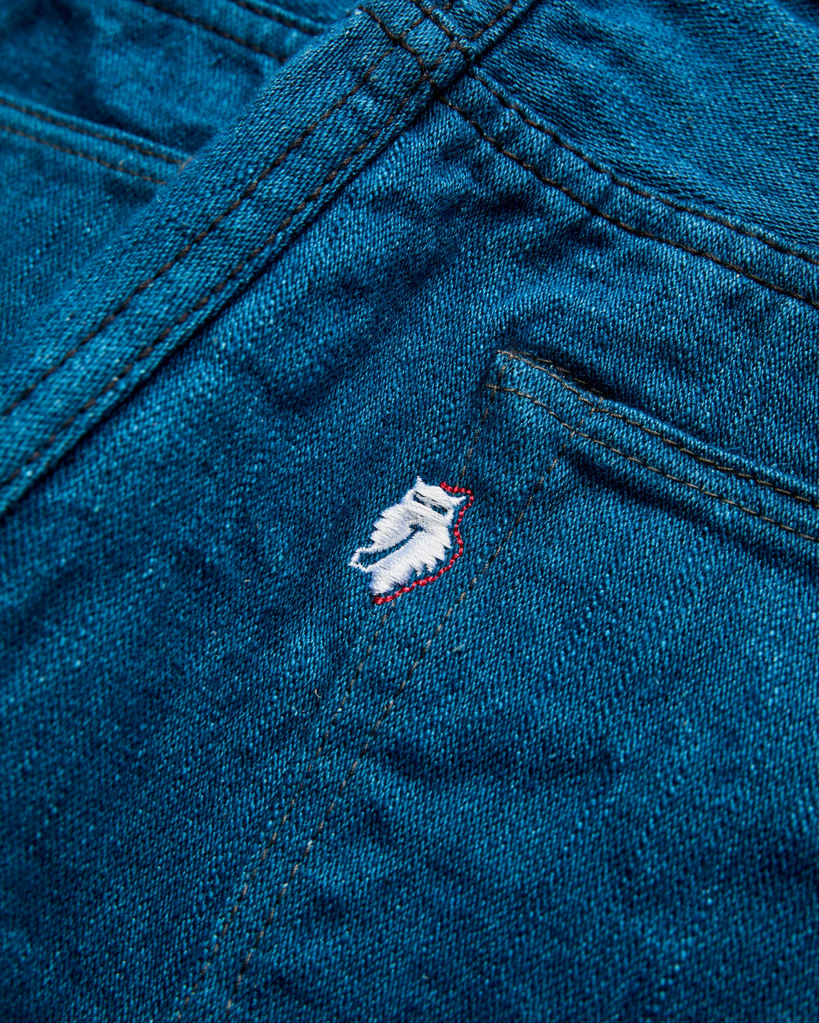 PBO-002-003 "Asagi" 16.5oz Rinsed Selvedge Denim - Regular Straight Fit - 5