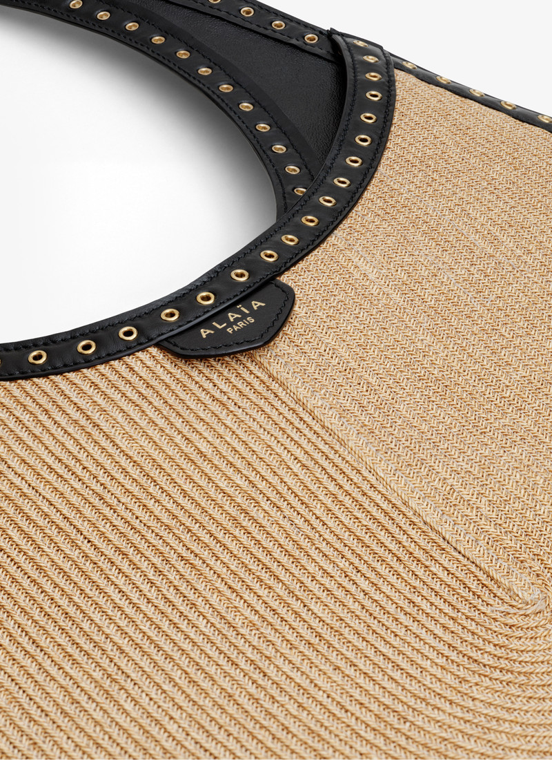 Alaïa ONE PIECE MEDIUM BAG IN PAPER STRAW outlook