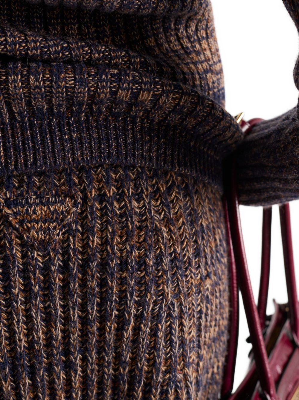 ribbed flared knit midi skirt - 5
