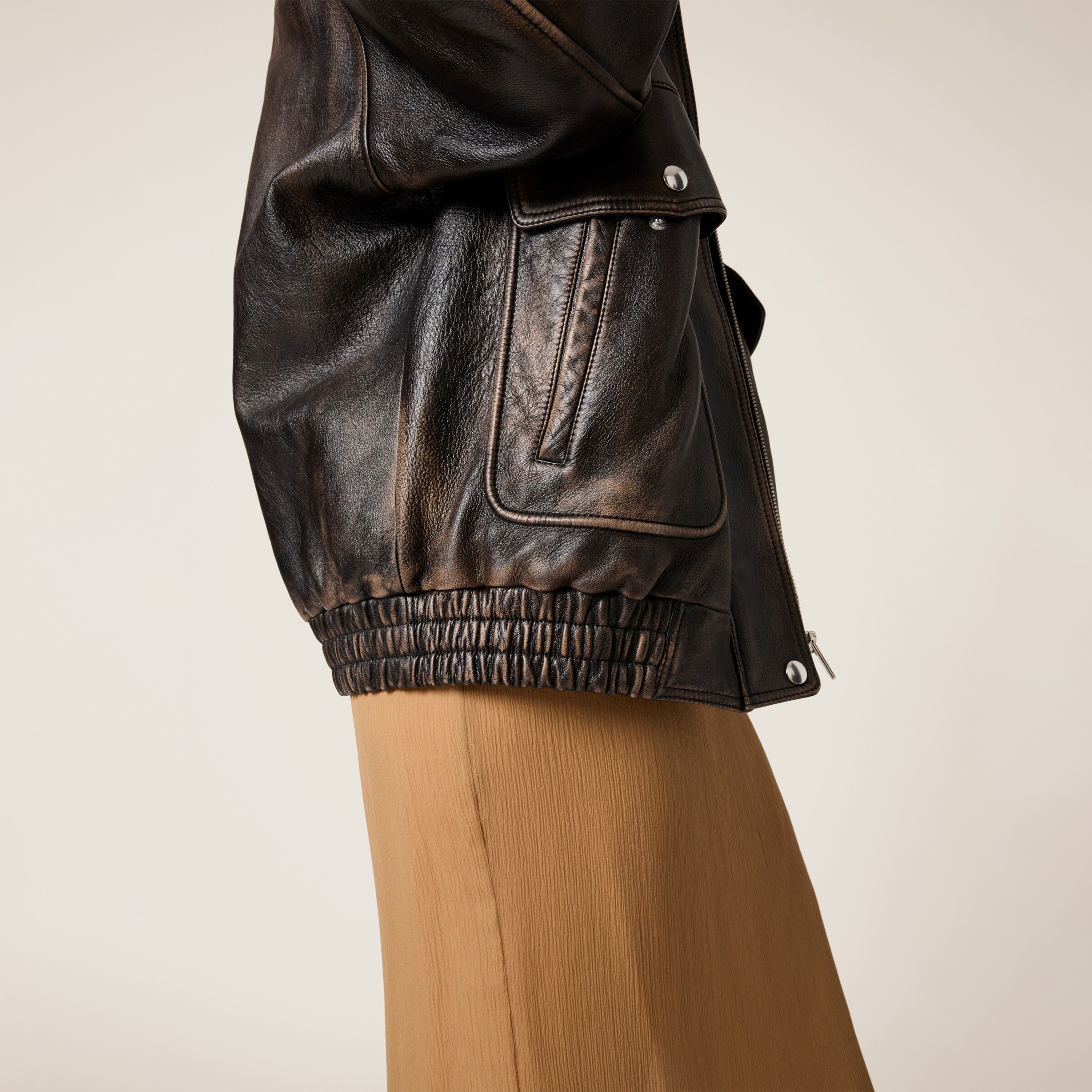 Nappa leather bomber jacket - 5