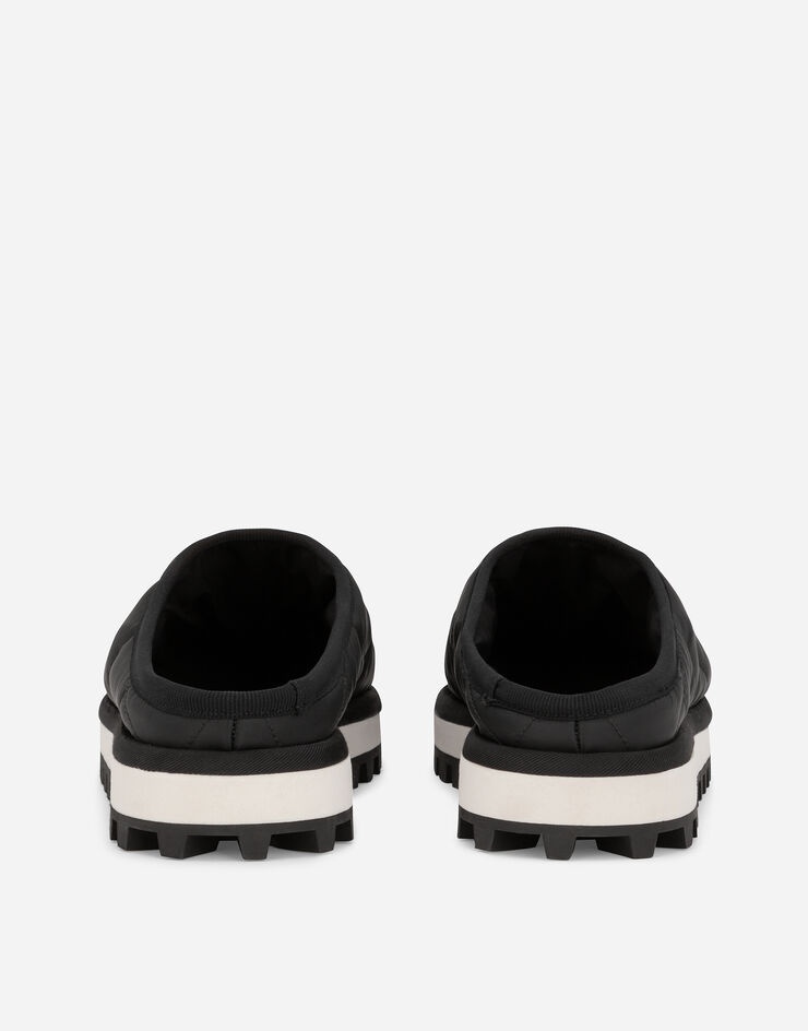 Padded quilted nylon slip-ons - 3