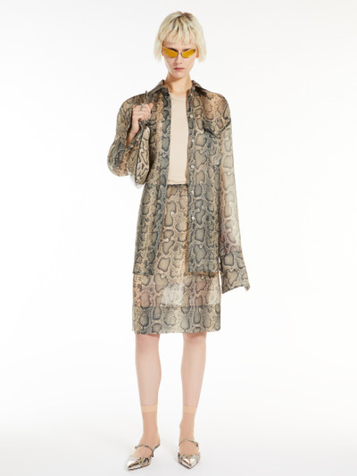 Sportmax CANORE Oversized python-print tunic outlook