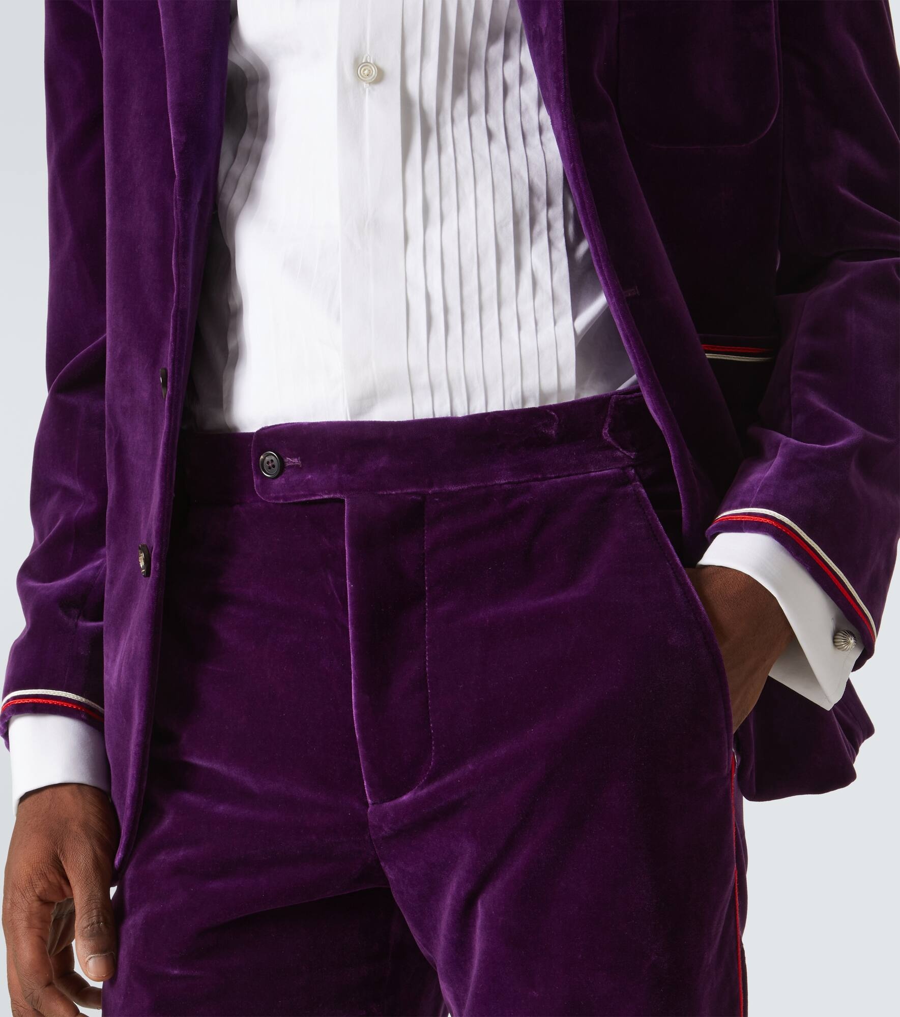 Showcase cotton velvet suit pants - 5
