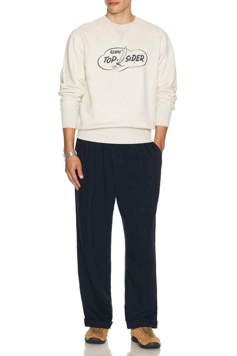 BEAMS PLUS Sweat Crew Print outlook
