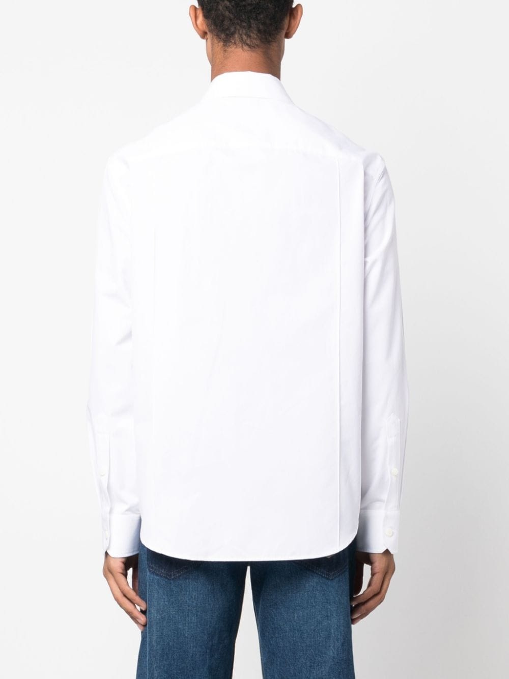buckle-detail cotton shirt - 4