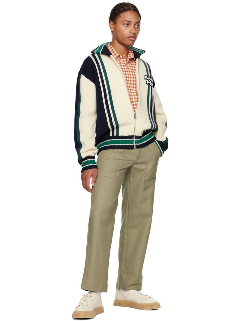 Maison Kitsuné Taupe Workwear Trousers outlook