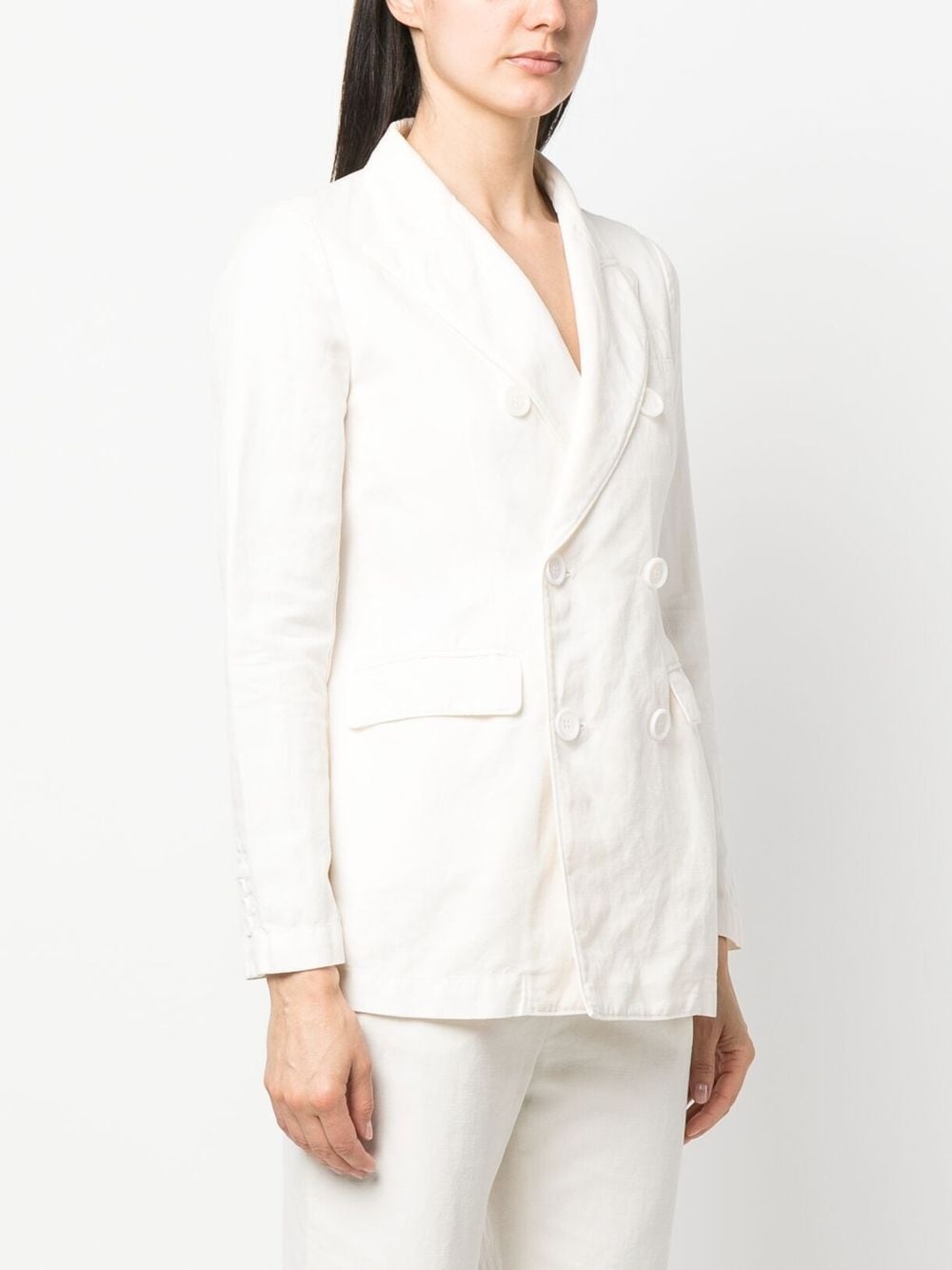 double-breasted short coat - 3