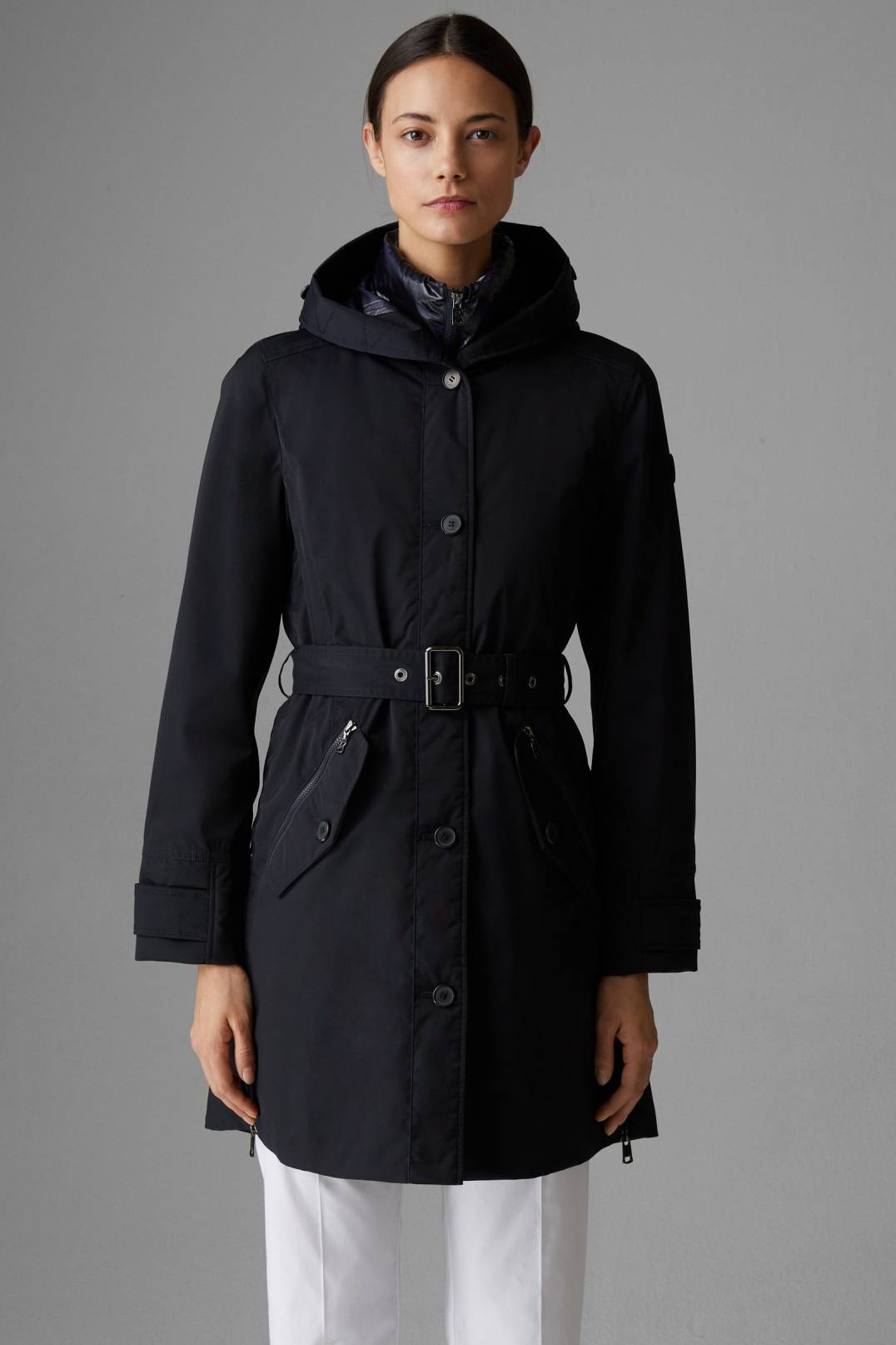 KAJA COAT IN NAVY BLUE - 2