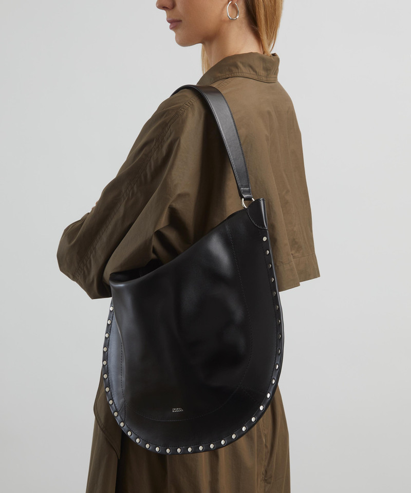 Isabel Marant Oskan Hobo Soft Anthracite Shoulder Bag outlook