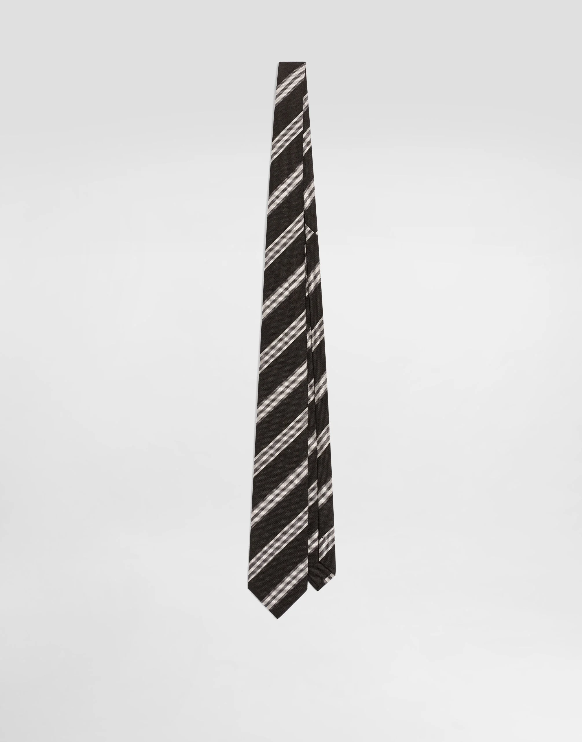 Striped jacquard tie - 1