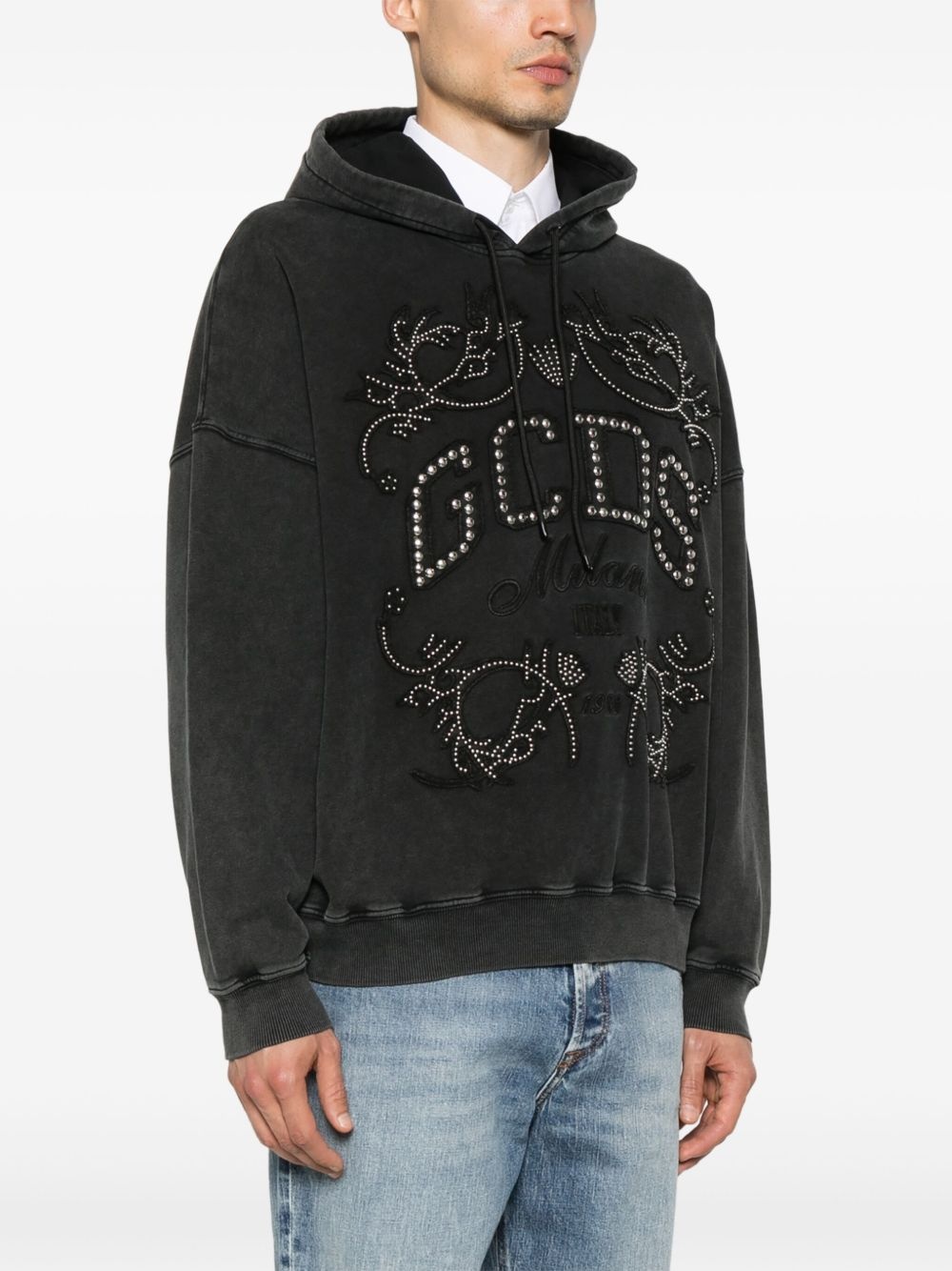 logo-patch hoodie - 3