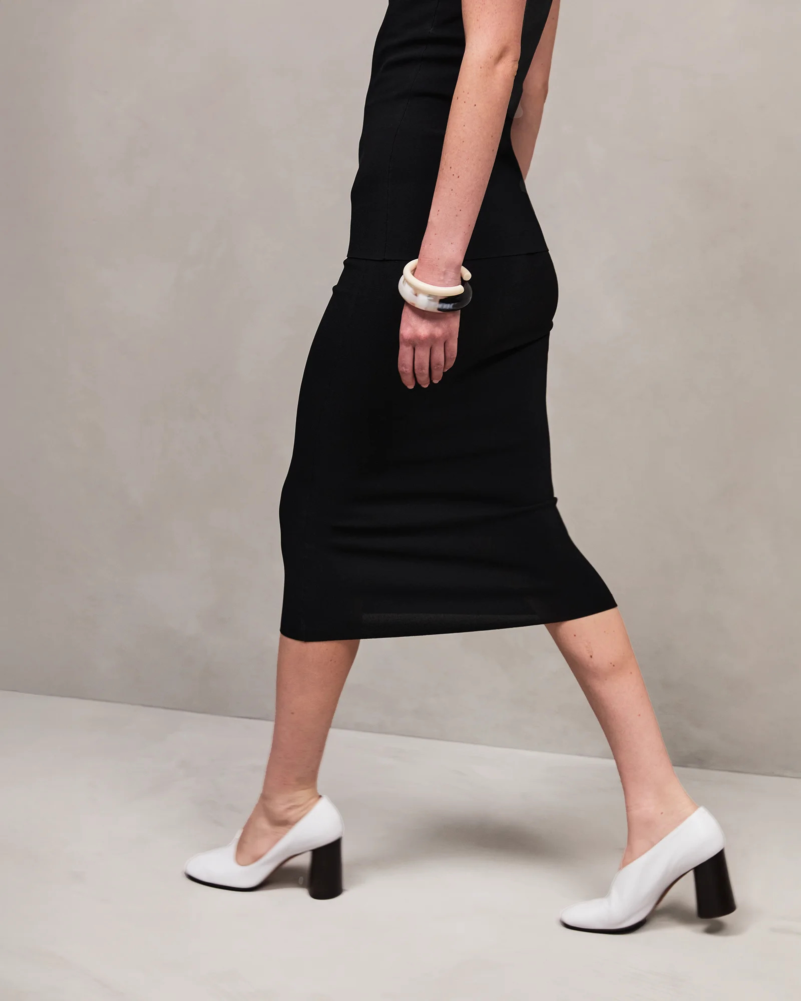 KNIT SKIRT BLACK - 3