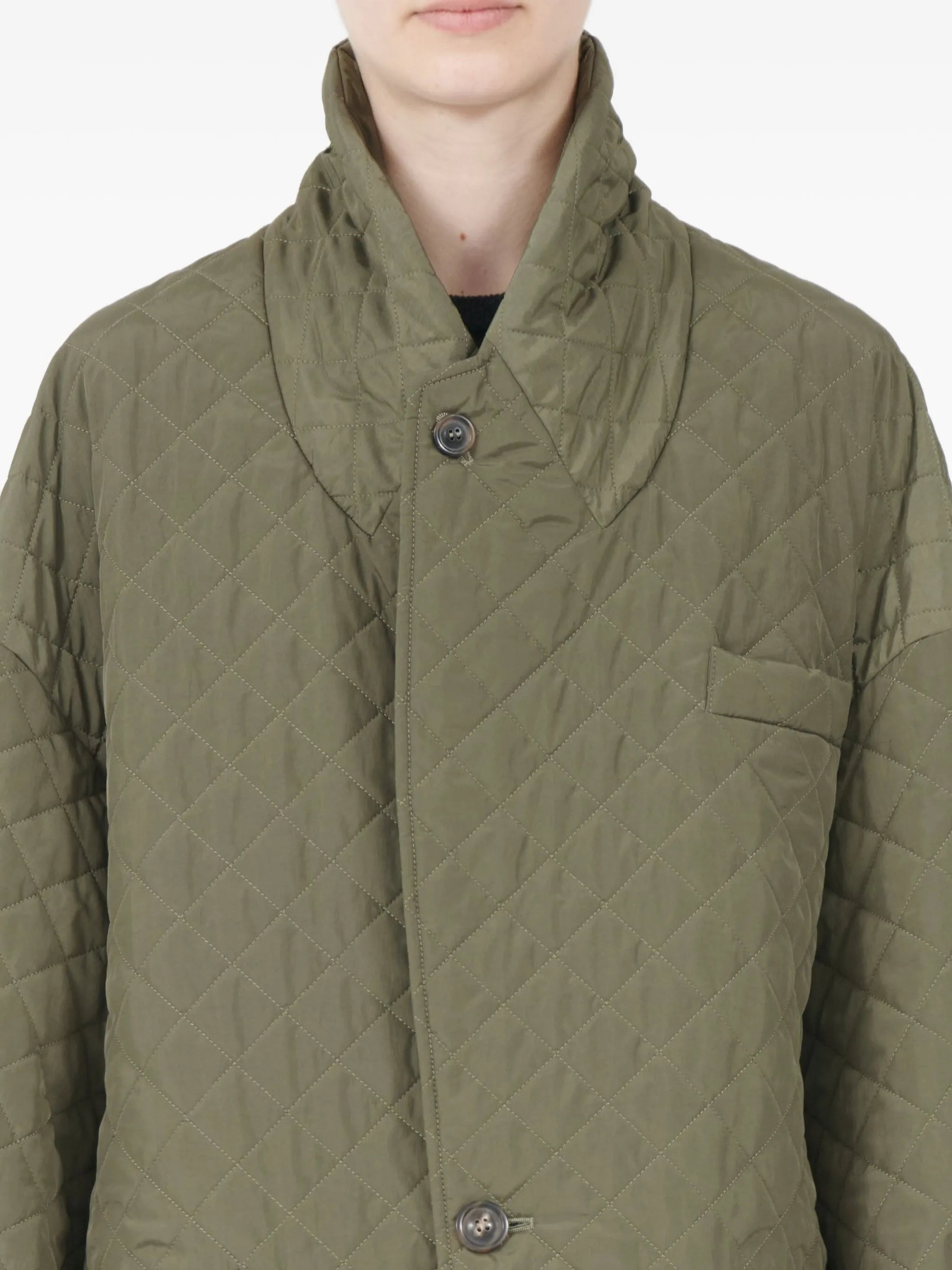 Maison Margiela Quilted Single-breasted Coat - 2
