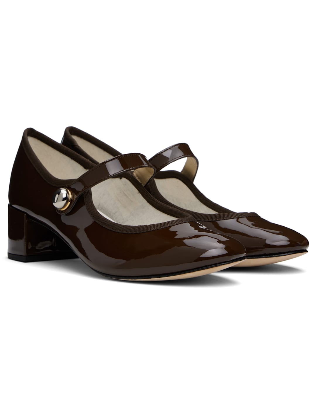 Brown Fabienne Mary Jane Heels - 4