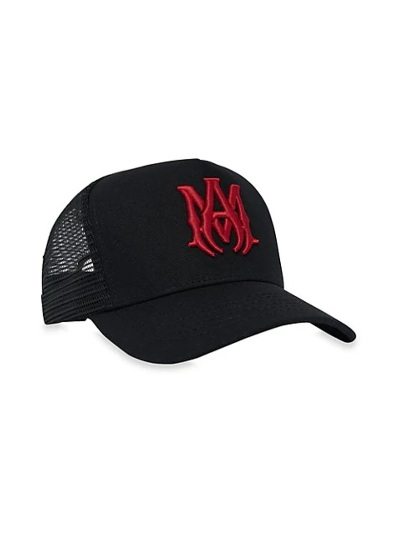 MA Trucker Hat Black and Red 1