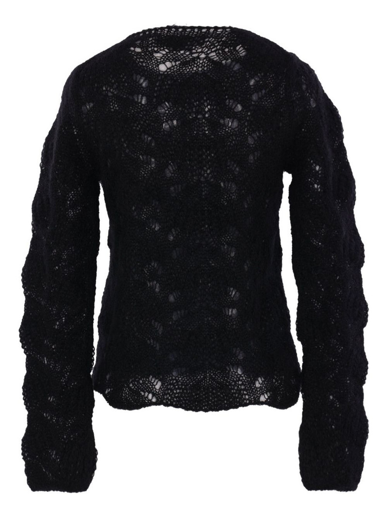 Comme Des Garçons open-work long-sleeve sweater outlook