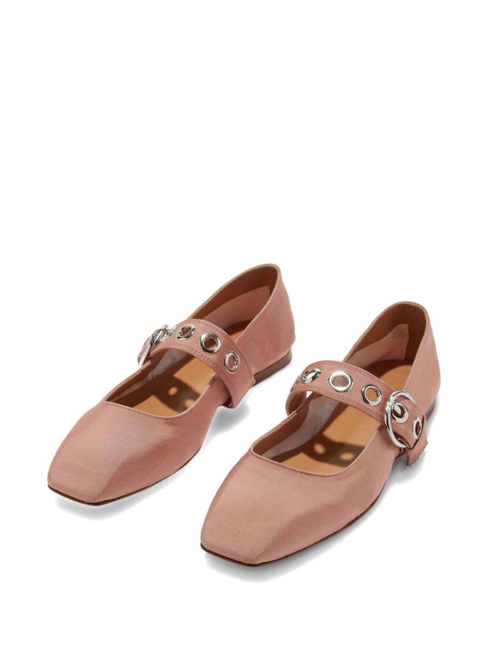 Uma eyelet-buckle ballet flats - 2