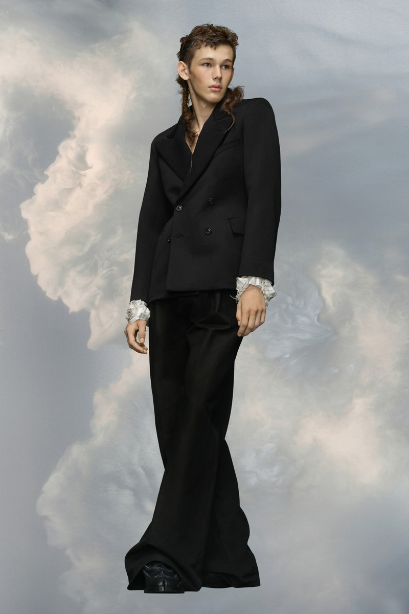 Wool couture waist suit jacket 3