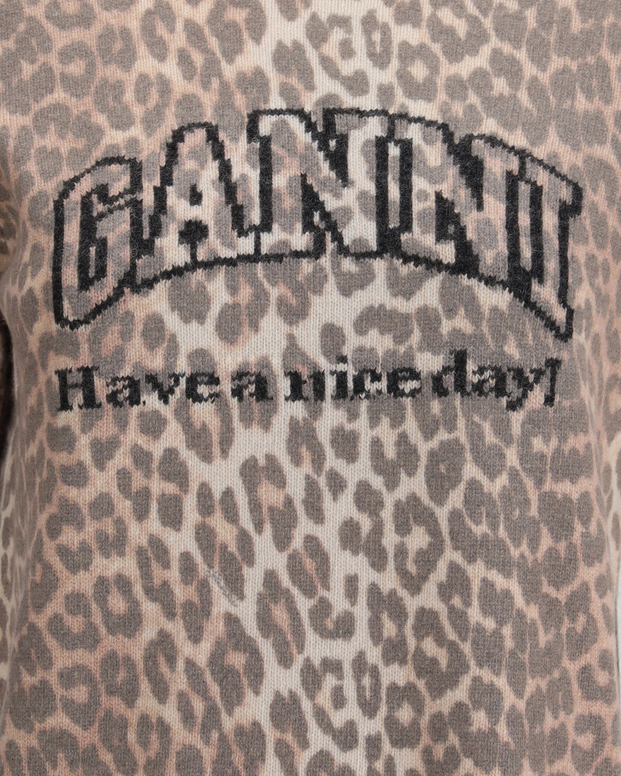 Leopard print short sleeve Sweater - 3