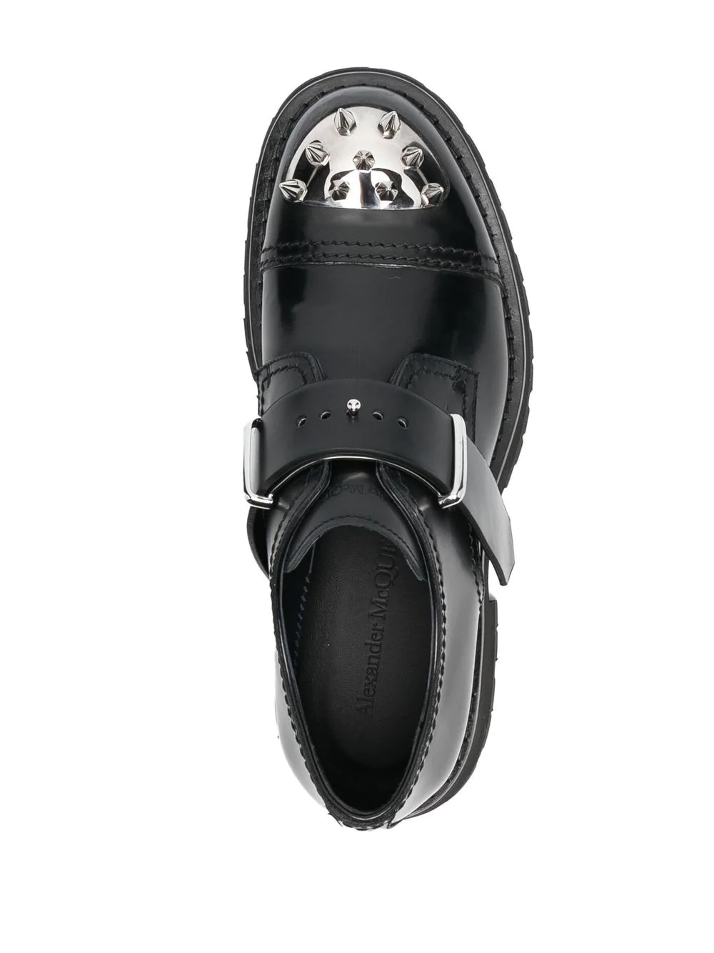 studded toe-cap monk shoes - 4