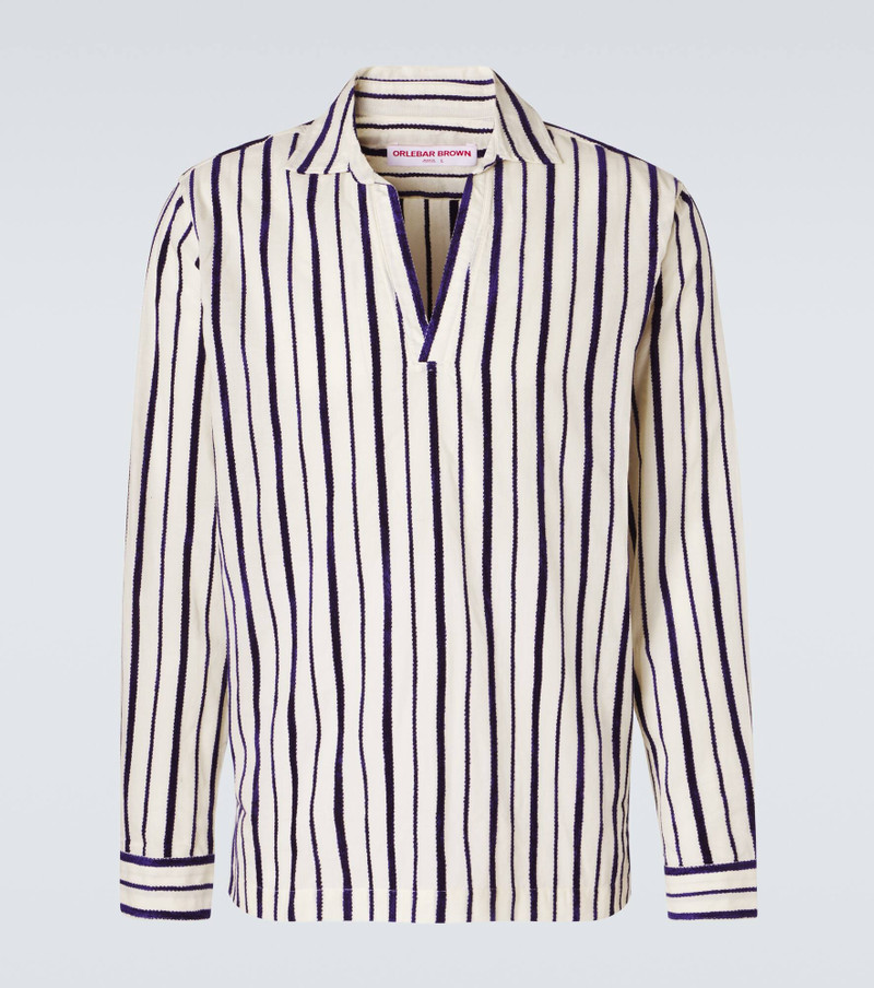 Ridley striped cotton-blend shirt 1
