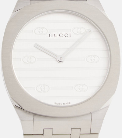 GUCCI 25H 30mm stainless steel watch outlook