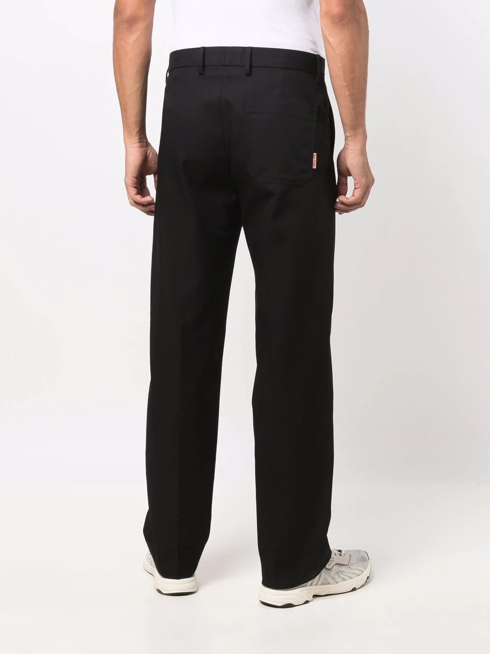 tailored-cut straight-leg trousers - 4