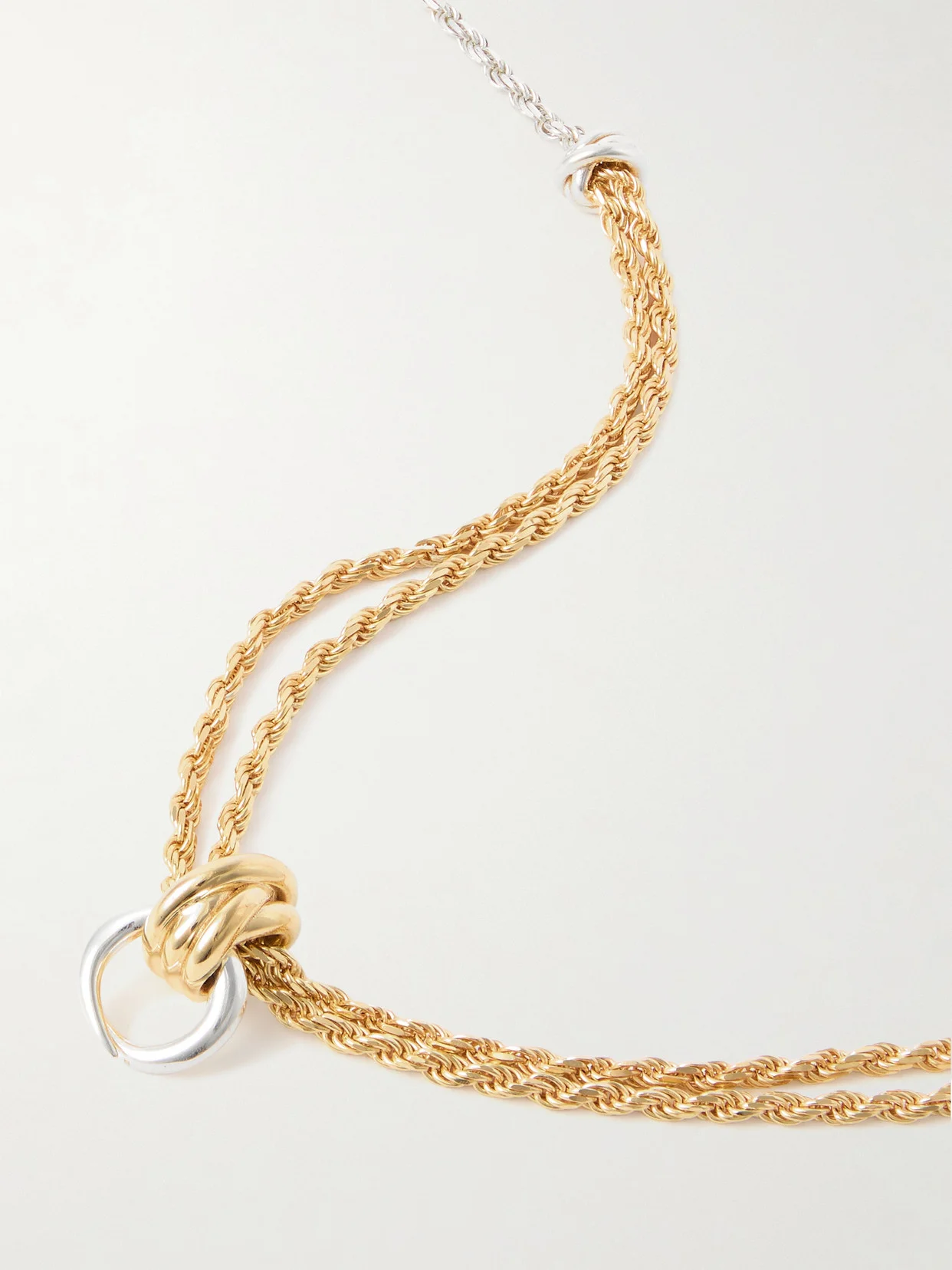 Gold-plated And Silver Necklace - 1