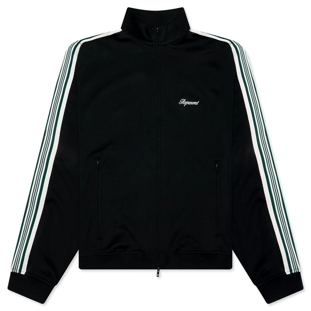 TAPED TRACK JACKET - JET BLACK - 1
