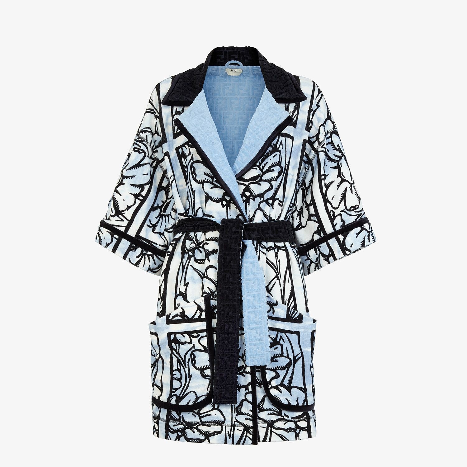 Fendi Roma Joshua Vides terry bathrobe - 1