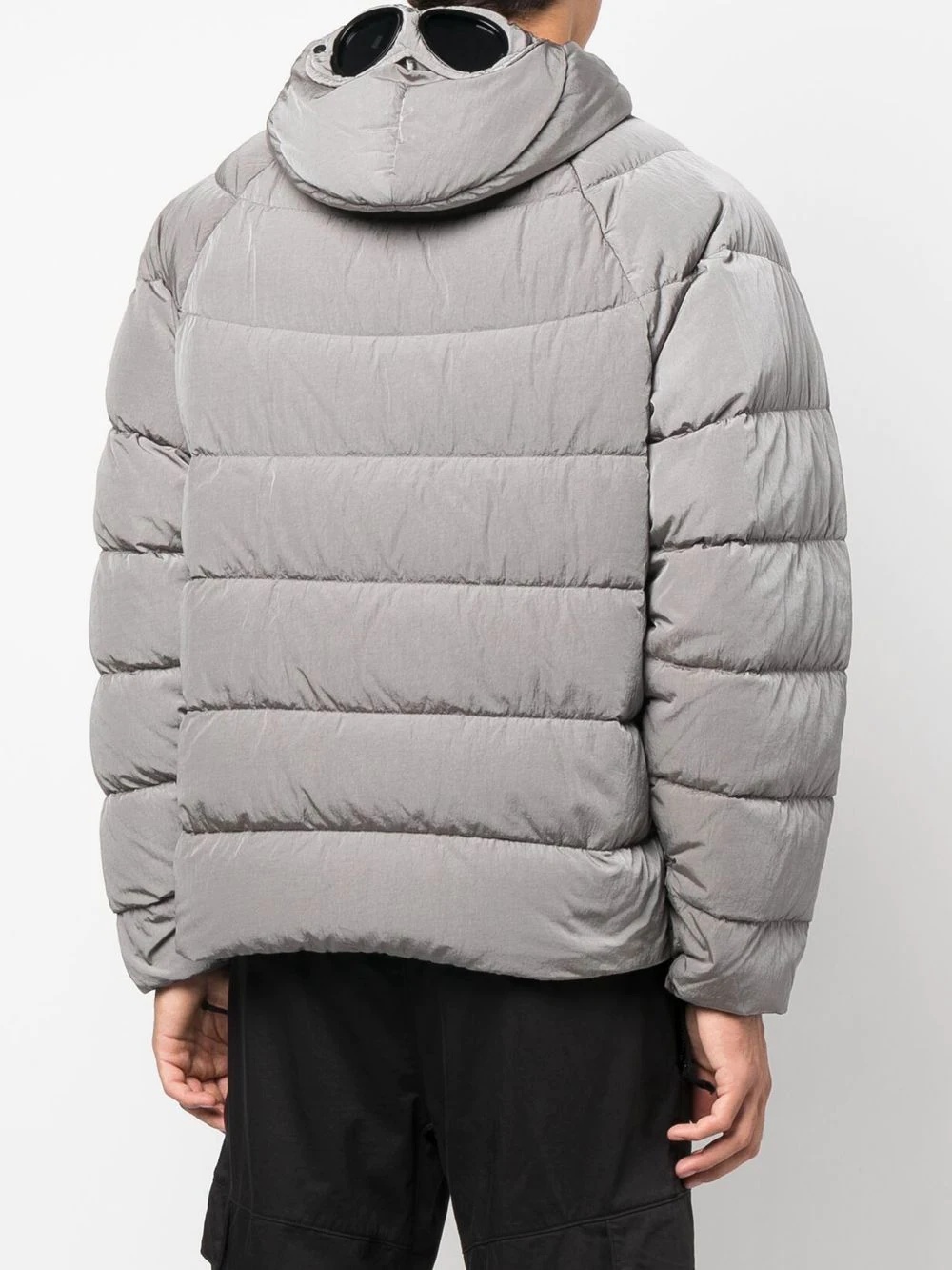 padded zip-up down jacket - 4