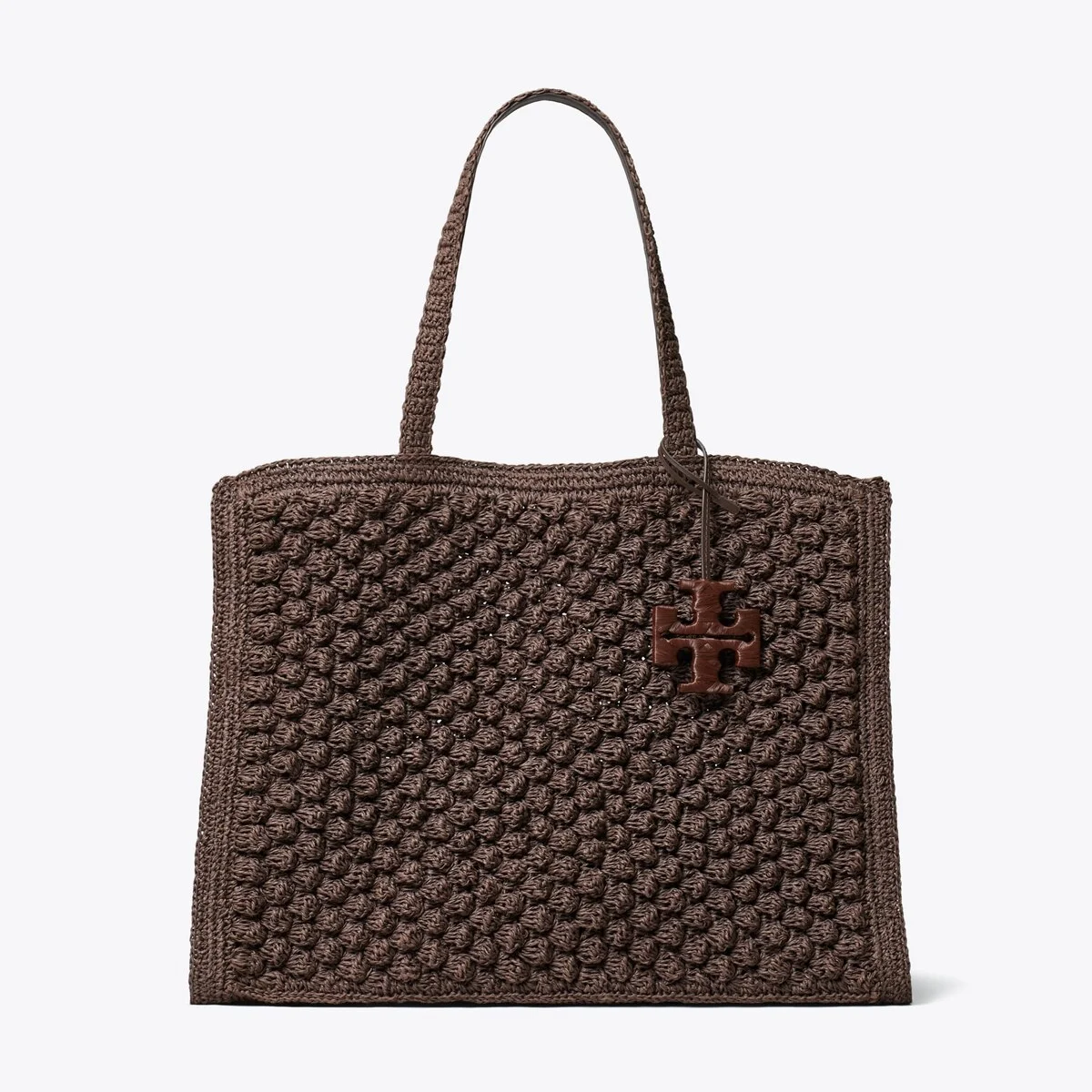 Large Ella Hand-Crocheted Popcorn Tote - 1