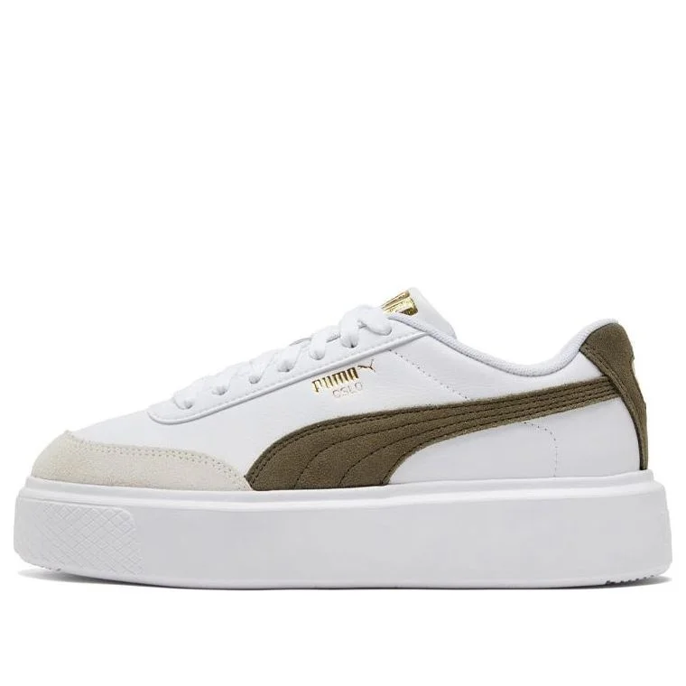 (WMNS) PUMA Oslo Maya Archive Sneakers White/Green 375057-03 - 1
