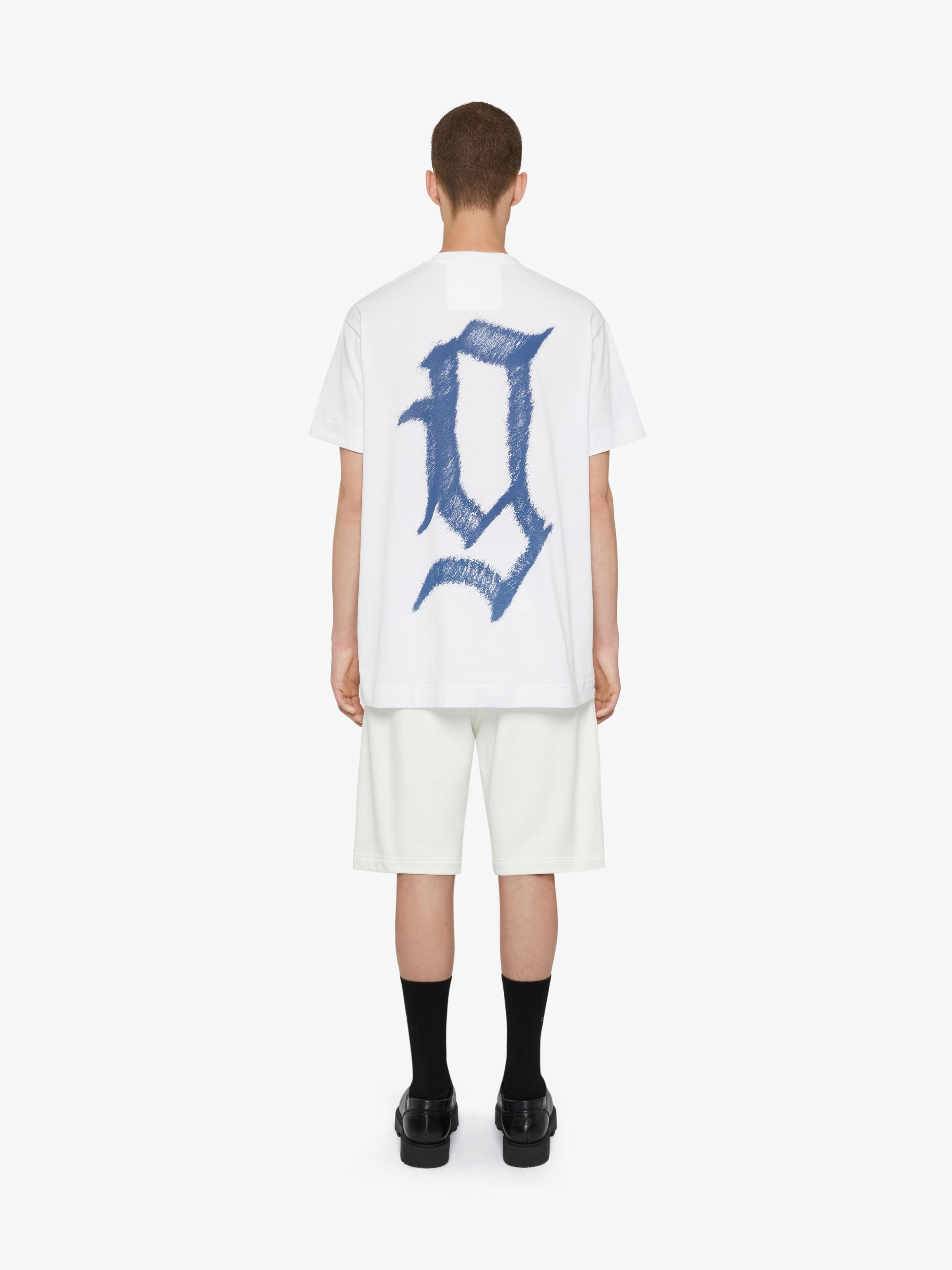 BERMUDA SHORTS IN FLEECE WITH GIVENCHY LNFINITY PRINT - 4