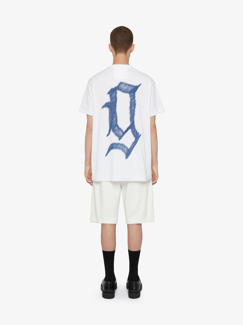 BERMUDA SHORTS IN FLEECE WITH GIVENCHY LNFINITY PRINT 4