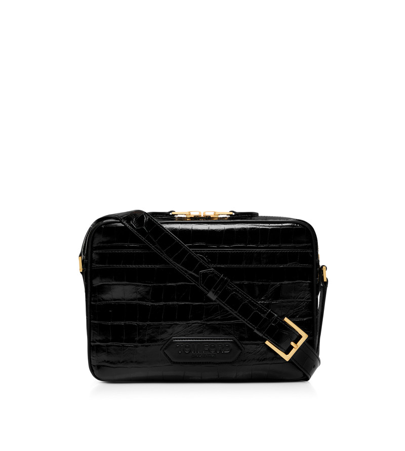 PRINTED CROC SMALL MESSENGER 1