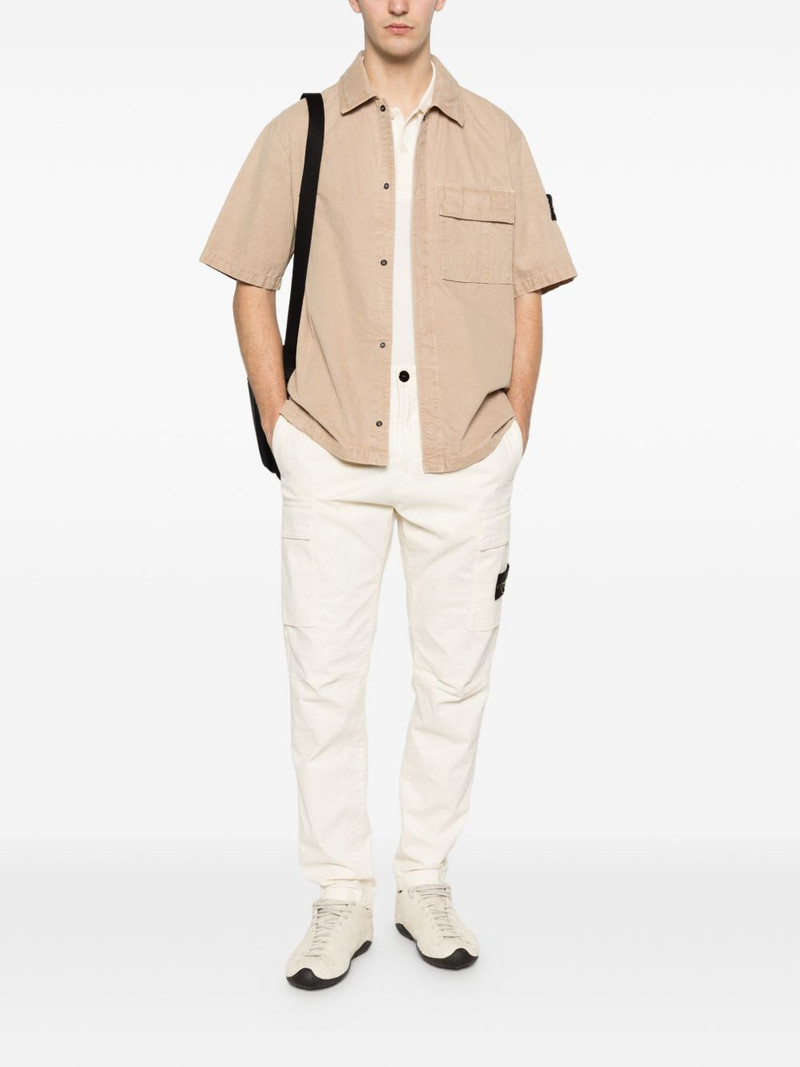 Stone Island patch-detail cargo trousers outlook