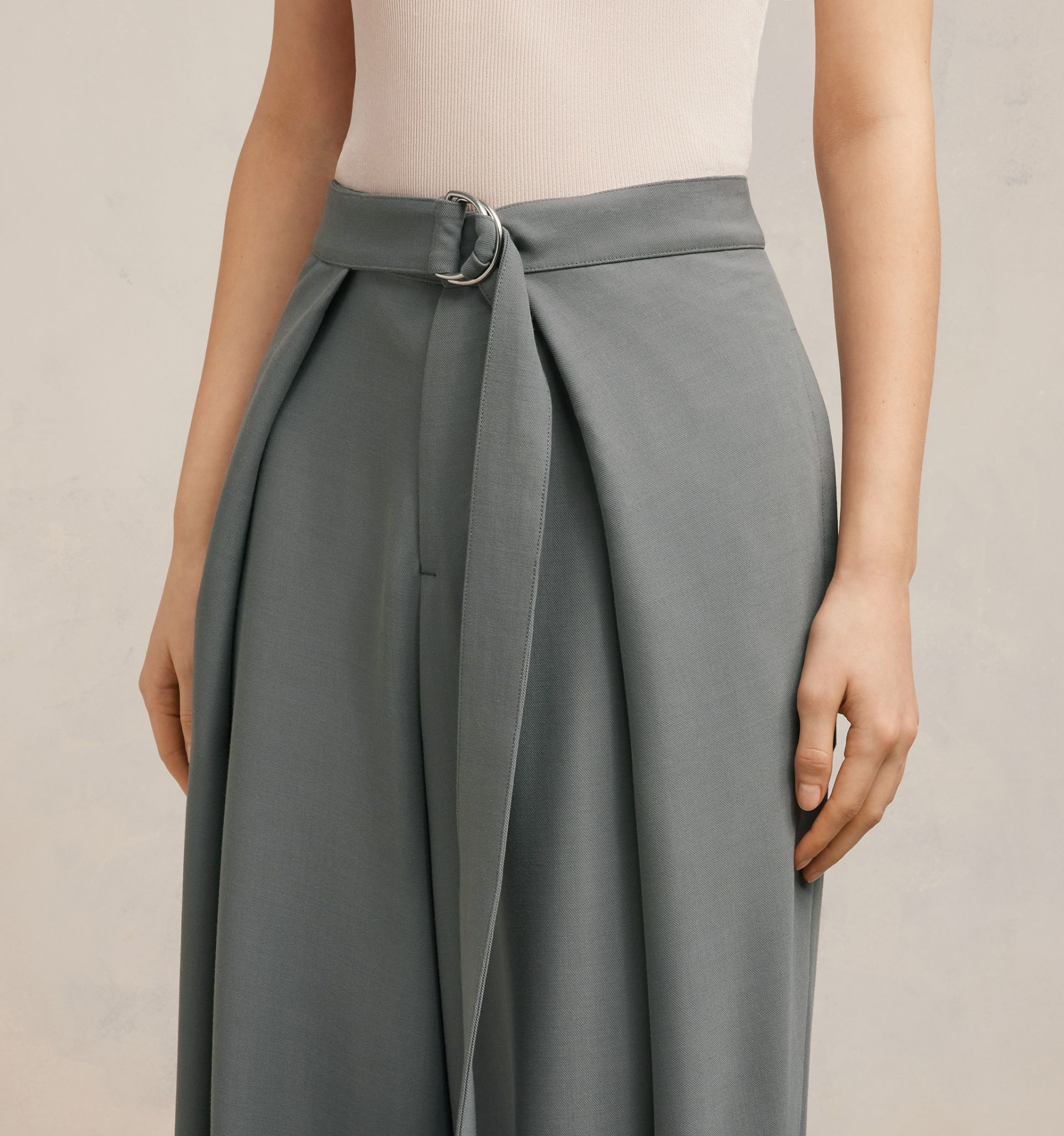 Wide Fit Trousers With Floating Panels - 7