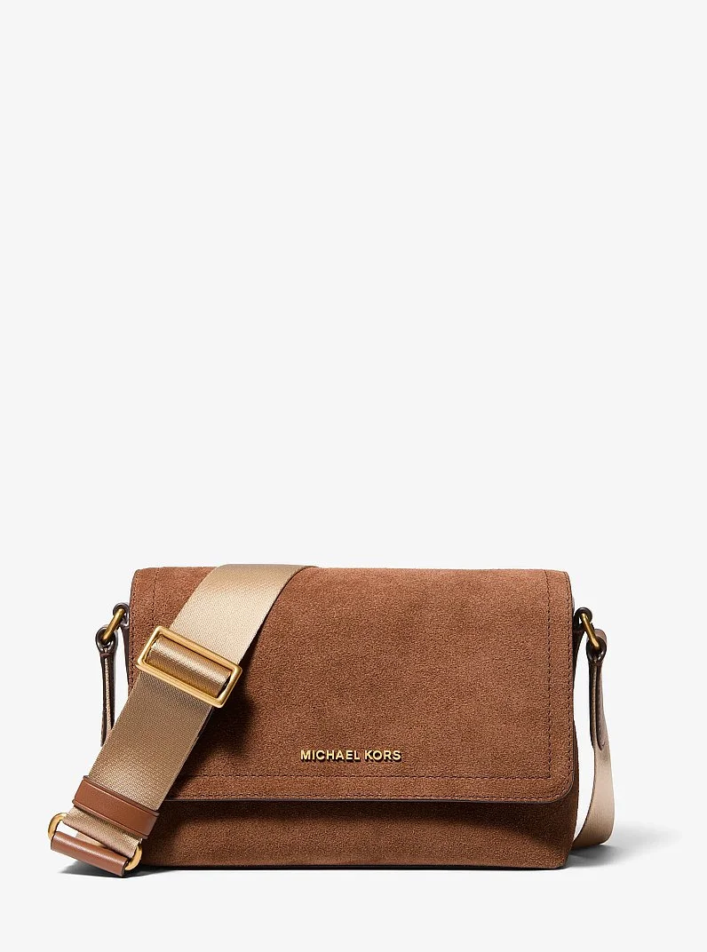 Hudson Mini Suede Messenger Bag - 1