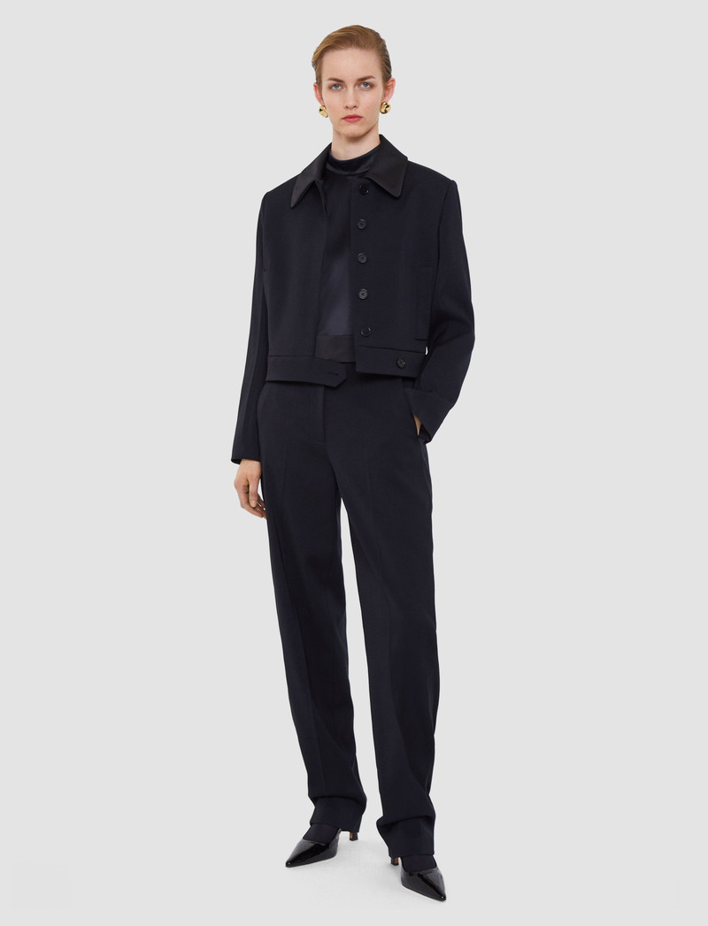JOSEPH Aix Tailored Crepe Trousers outlook