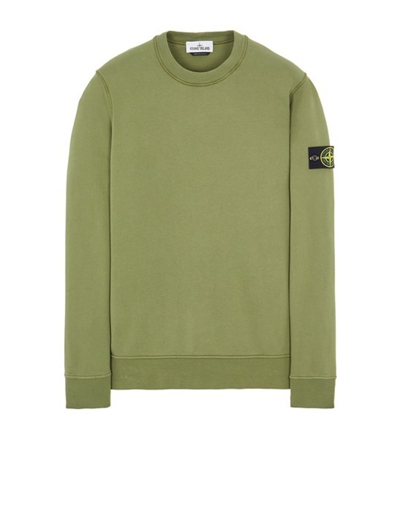 63051 GARMENT-DYED_COTTON FLEECE OLIVE GREEN - 1