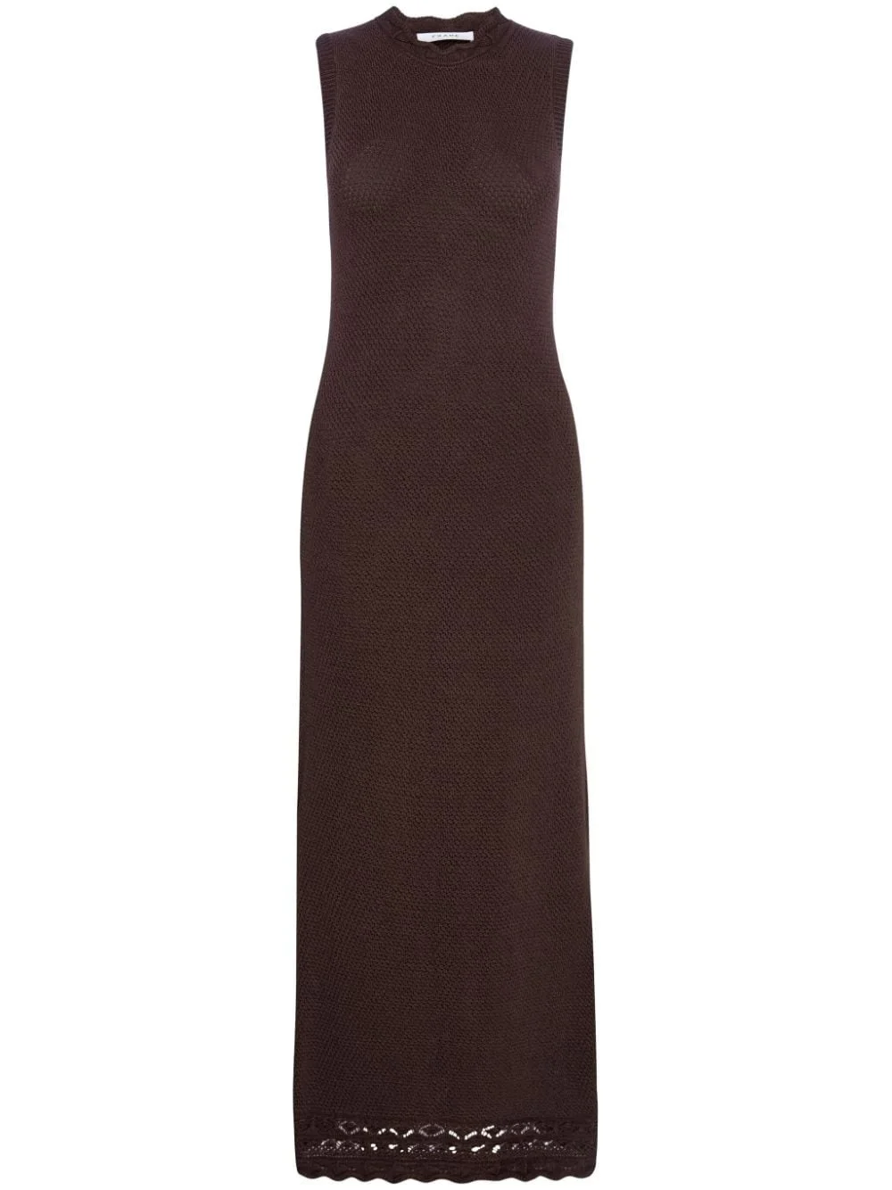 sleeveless knitted maxi dress - 1