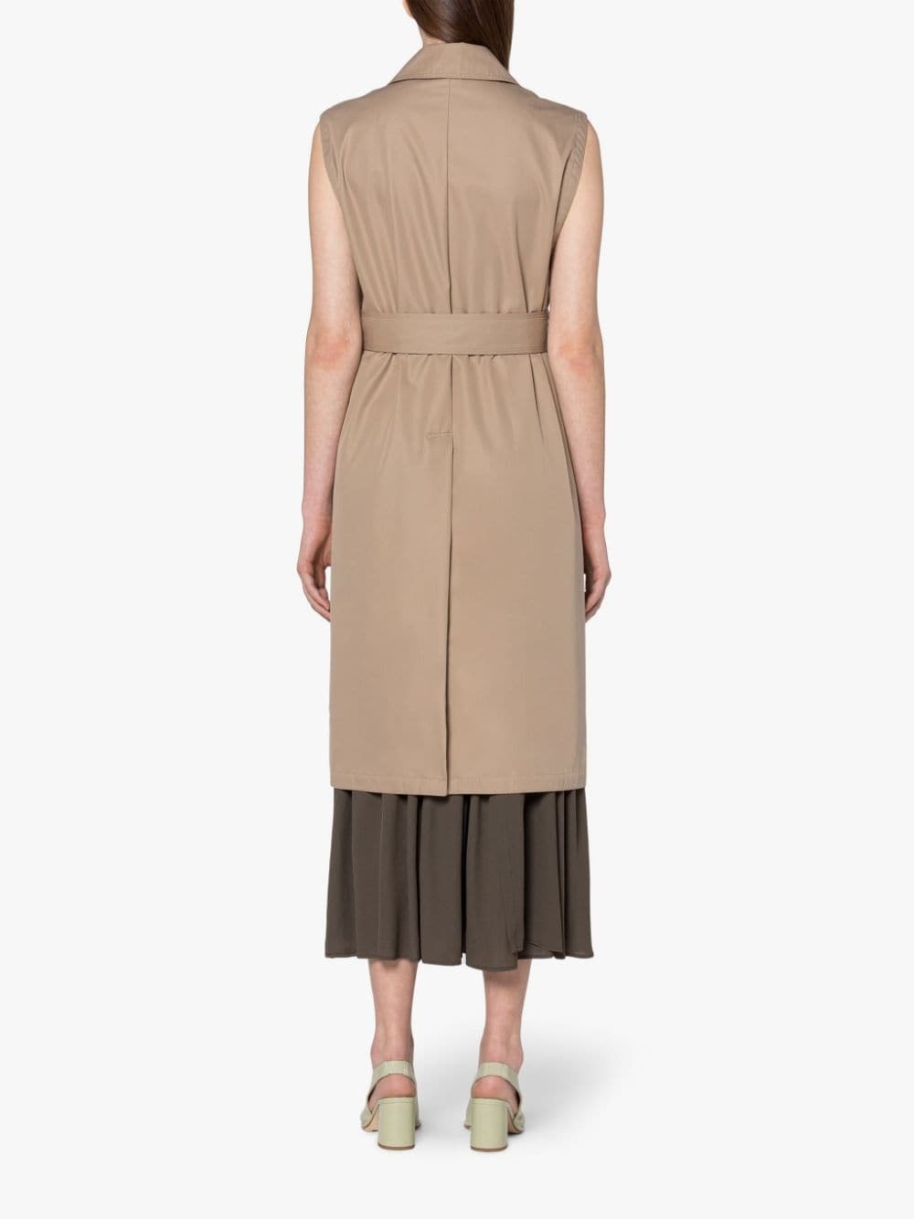 APLINA SAND SLEEVELESS TRENCH COAT | LMT-015 - 4