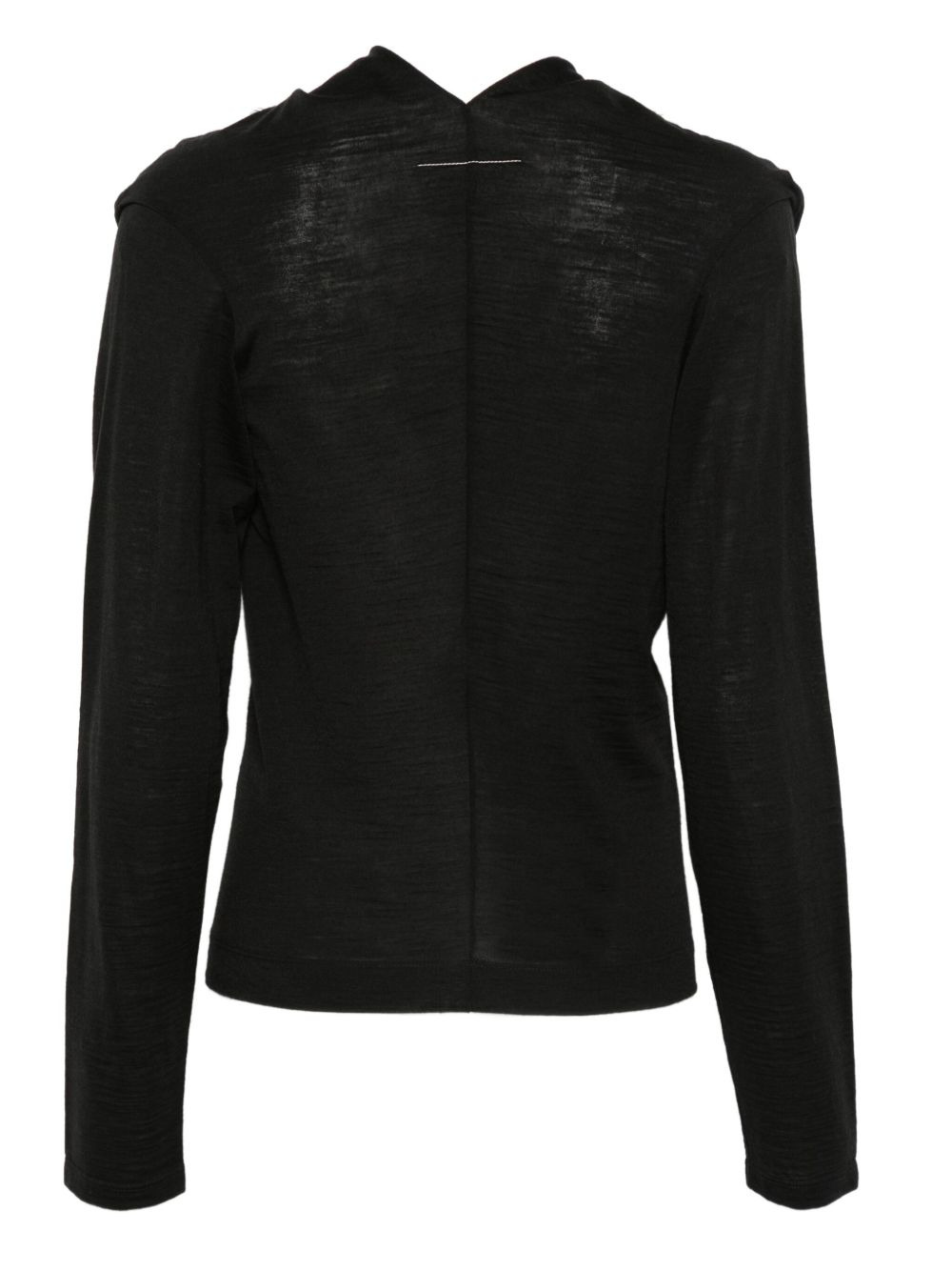 hooded long-sleeve jumper - 2