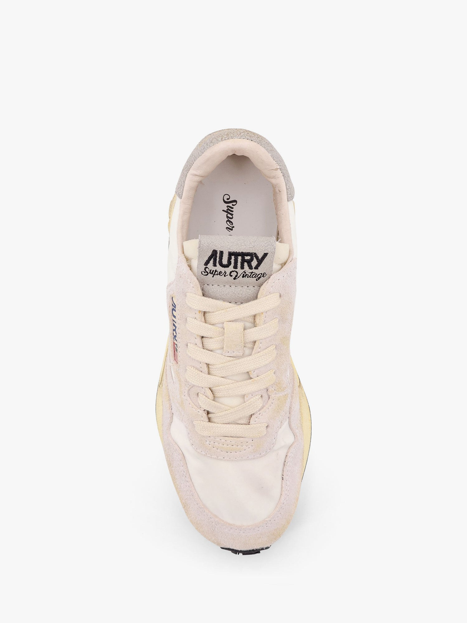 Autry Reelwind Low-Top Suede And Nylon Sneakers With Used Effect - 5
