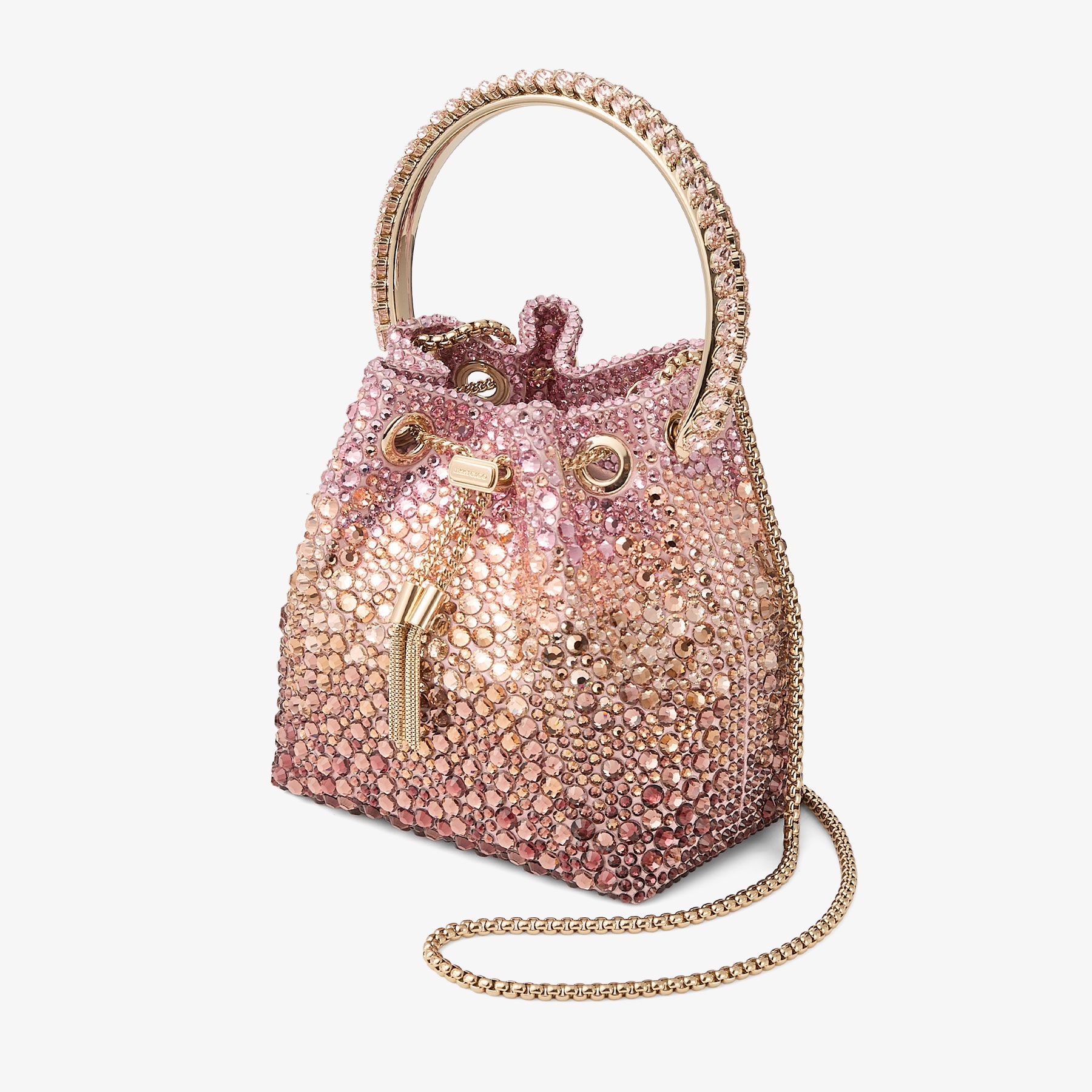 Bon Bon
Blush Satin Bag with Crystals - 3